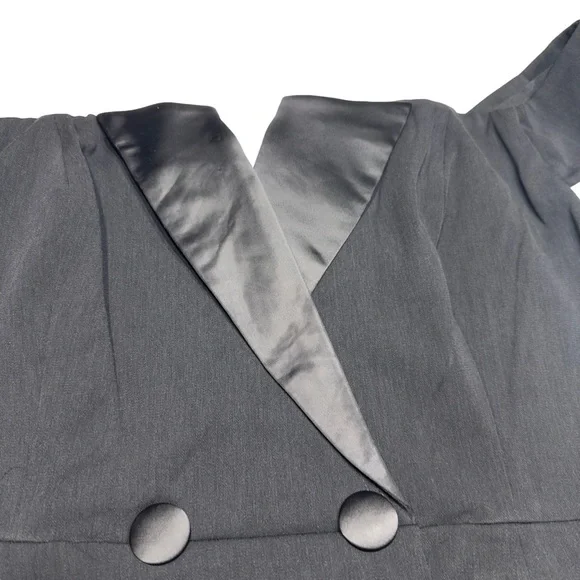 City Chic Sexy Tuxe  Jumpsuit Off The Shoulders - Picture 10 of 13